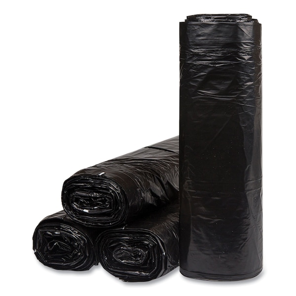 Integrated Bagging Systems 60 gal Trash Bags, 38 in x 58 in, Super Extra Heavy-Duty, 1.2 mil, Black, 100 PK ECI385812K - main